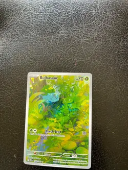 Bulbasaur #166/165 Pokemon SV: Scarlet & Violet 151 illustration rare 2023 NM - Image 2