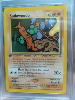 Graded PSA 9 2001 P.M. Neo Revelation - Sudowoodo - 1st Edition #26 MINT POKEMON - Image 2