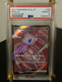 PSA 10 GEM MINT 2023 POKEMON SV2A JAPAN MEW EX SUPER RARE #195 - Image 1