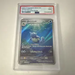 Pokemon Wartortle 171/165 Illustration Rare Holo Scarlet & Violet 151 PSA 9 EN - Image 1