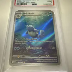 Pokemon Wartortle 171/165 Illustration Rare Holo Scarlet & Violet 151 PSA 9 EN - Image 4