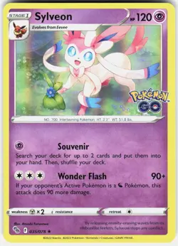 Sylveon Holo Rare Pokemon GO 035/078 NM Holo - Image 1