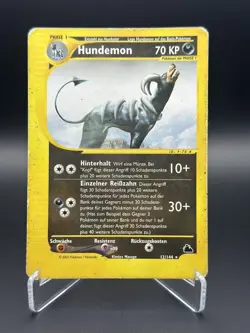 Pokemon Houndoom Reverse Holo Skyridge 2003 WOTC TCG Card 12/144 - Image 1