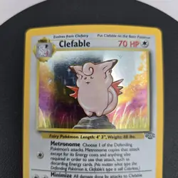 Pokemon TCG Clefable Holo Unlimited Rare Card Jungle Base Set 1/64 NM - Image 3