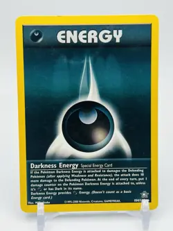 Pokemon Neo Genesis Darkness Energy TCG Card 104/111 Regular Rare - Image 1