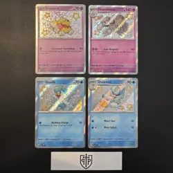 Pokemon TCG - Paldean Fates Baby Shiny 4-Card Lot - Shiny Rare Holo - NM - Image 1