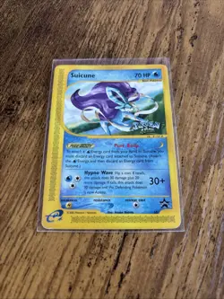 Pokemon TCG Suicune 53 Stamped Black Star Promo Card 2002 - Image 1