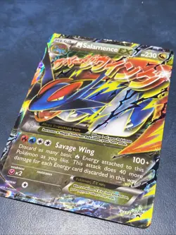 M Salamence EX XY171 Promo Mega Pokemon Card Holo 2016 - Image 3