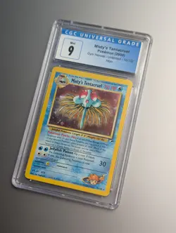 CGC 9 MINT Misty's Tentacruel 2000 Gym Heroes 10/132 Holo Pokemon Card - Image 1
