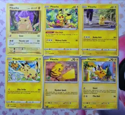 Pokemon Card Pikachu Bundle Lost Origin Silver Tempest Evolutions Paldean Fates - Image 1