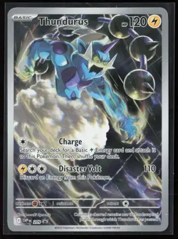 Thundurus 209 Scarlet Violet Black Star Promo Cards Illustration Rare Pokemon NM - Image 1