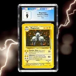 CGC 9 MINT ⚡ Magneton 2000 Base Set 2 9/130 Holo SWIRL Pokemon Card - Image 1