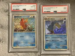 PSA10 Magikarp & PSA9 Gyarados Classic Serial Number Pokemon Cards Set - Image 1