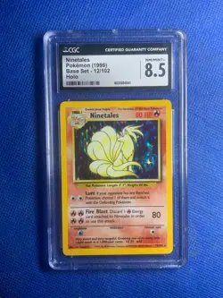 Ninetales 1999 Base Set 12/102 Holo Pokemon Card psa CGC 8.5 - Image 1