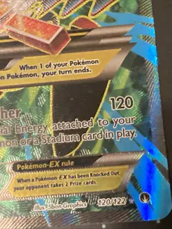 Pokemon TCG XY Breakpoint Ultra Rare M Scizor EX Full Art Holo Card 120/122 MP - Image 5