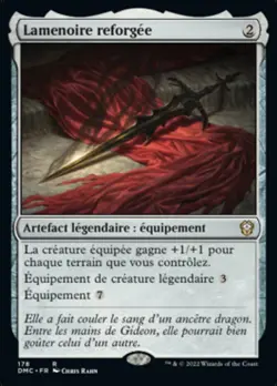 Lamenoire reforgee Blackblade Reforged DMC MTG Magic VF - Image 1