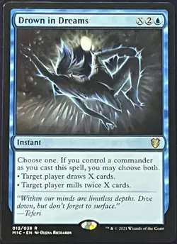 Drown in Dreams - Innistrad Midnight Hunt Commander - MTG Magic - NM - Rare - Image 1