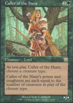 MTG Caller of the Hunt, Mercadian Masques, Heavily Played, English - Image 1