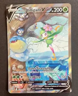 Pokemon Hisuian Lilligant V 163/189 Full Art Astral Radiance Ultra Rare - Image 1