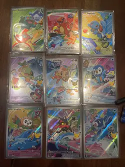 2026 Pokemon First Partner Illustration Collection Series 1 Complete 9 Card Set - Image 1