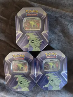 Pokemon TCG Triple Whammy Collector's Tin - Tyranitar - SEALED - Image 1