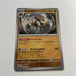 Pokemon - Kabutops 141/165 - Scarlet & Violet 151 - Reverse Holo - Near Mint - Image 1