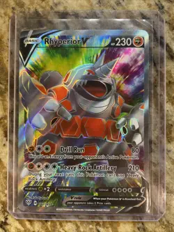 Pokemon TCG Rhyperior V Darkness Ablaze 181/189 Holo Full Art Near Mint - Image 1