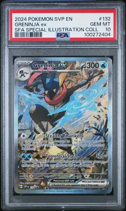 2024 POKEMON SVP EN-SV BLACK STAR PROMO #132 GRENINJA EX PSA 10 - Image 1