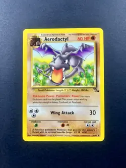 1999 Pokemon Aerodactyl Fossil MNT MINT Non Holo Vintage Rare Unlimited #16 - Image 1