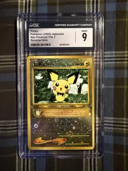 Pokemon TCG - Japanese Neo Premium File 2 - Pichu No.172 - Promo Reverse Holo - Image 1