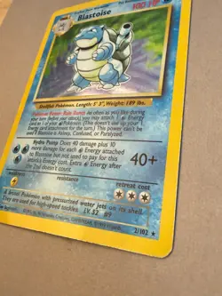 Blastoise 2/102 Base Set Holo #2 Rare 1999 Vintage Pokemon TCG - HP - Image 4