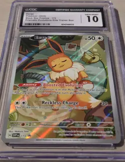 CGC 10 Eevee 173 Black Star Promo Prismatic Evolutions Pokemon - Image 2