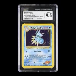 ✨ CGC 9.5 MINT + ✨ Misty's Seadra Prerelease #9 Pokemon Gym Heroes - Image 2