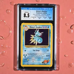 ✨ CGC 8.5 NM/MINT ✨ Misty's Seadra Prerelease #9 Pokemon Gym Heroes - Image 1