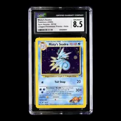 ✨CGC 8.5 NM MINT+ ✨ Misty's Seadra Prerelease #9 Pokemon Gym Heroes - Image 2