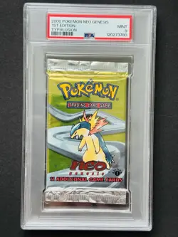 Pokemon Typhlosion 2000 NEO GENESIS /1ST Edition Booster PSA 9 - Image 1