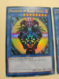 2x YUGIOH! Magician of Black Chaos YGLD-ENC01 ULTRA RARE NM/LP - Image 2