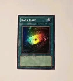 Yugioh Dark Hole LOB-052 Super Rare Vintage "Magic" LP - Image 1