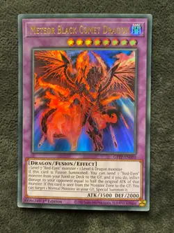 GFTP-EN096 Meteor Black Comet Dragon Ultra Rare Yugioh 1st - Image 1