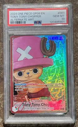 2024 One Piece English Tony Chopper Alternate Art PSA 10 Gem Mint - Image 1