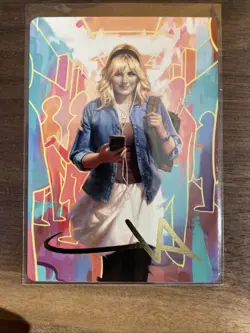 Gwen Stacy Art Card (Gold-Stamped Signature) (13/54) Magic The Gathering - Image 1