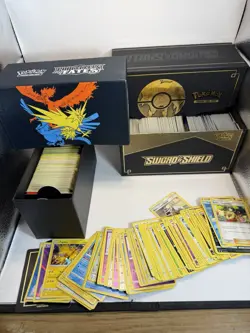 Pokemon Card Lot 500+ Cards Hidden Fates Sword Shield ETB Holo Bulk - Image 1