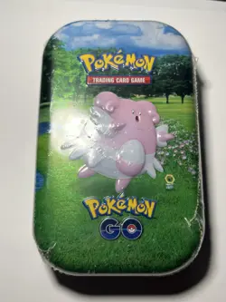 Pokemon Pokemon GO Mini Tin Blissey Factory Sealed 2 Packs 1 Coin 1 Art Card - Image 1