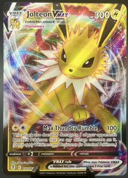 Jolteon VMAX 051/203 Evolving Skies Ultra Rare Pokemon Card NM - Image 1