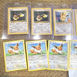 Pokemon TCG Eevee Lot 14 Cards Nintendo Team Rocket Jungle Sets - Image 2