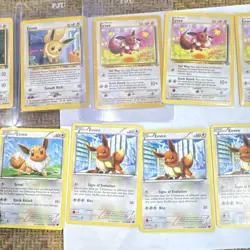 Pokemon TCG Eevee Lot 14 Cards Nintendo Team Rocket Jungle Sets - Image 3