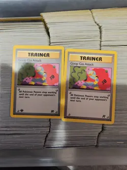 2x Pokemon Cards Goop Gas Attack 78/82 Team Rocket FIRST EDITION + Normal - Image 1
