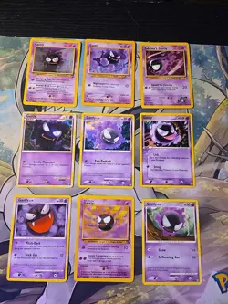 Pokemon Gastly Mixed Card Lot Of 9 !!! - Image 1