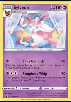 Sylveon SWSH211 - Black Star Promo - Cosmos Holo Pokemon Card NM - Image 1