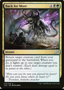 X 1 Back for More NM Ikoria Lair of Behemoths 177 MTG Magic The Gathering - Image 1